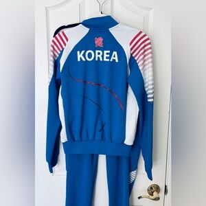 Fila Blue and White Athletic Track Suit Korea Vintage Women’s Small